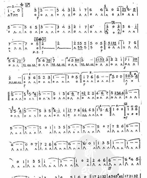 口琴曲谱蓝色多瑙河_第2张
