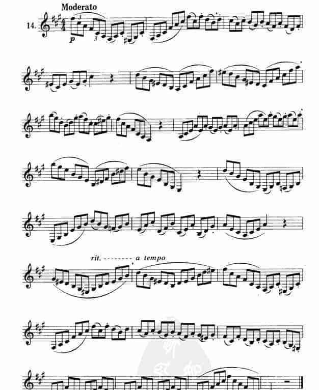 单簧管练习曲21首_第14张