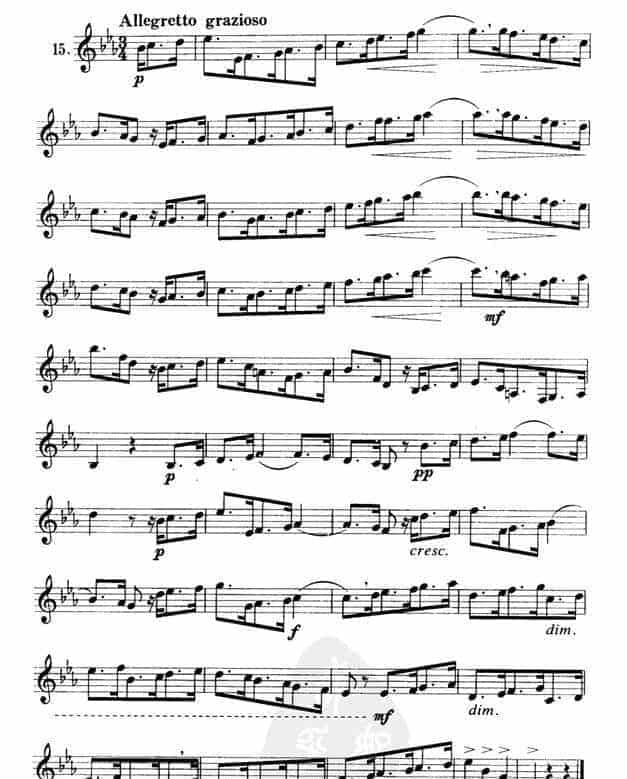 单簧管练习曲21首_第15张
