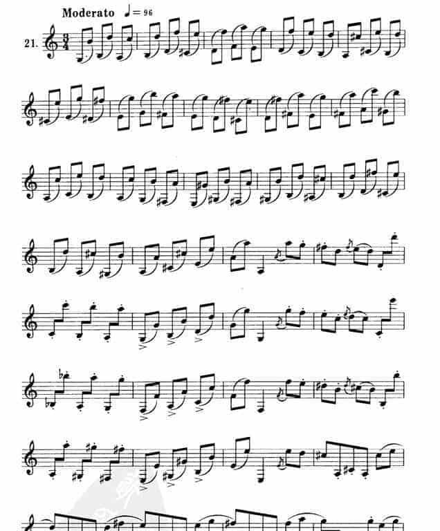 单簧管练习曲21首_第26张