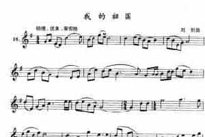 单管簧谱之中国乐曲：我的祖国