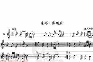 单管簧谱之外国乐曲：桑塔-露琪亚
