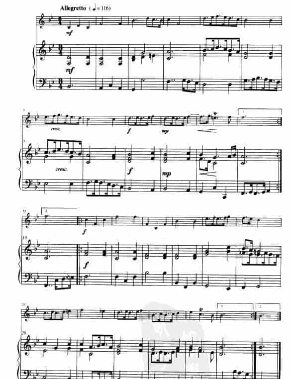 小号独奏小品集：第二奏鸣曲 ［德］戈弗雷 凯勒_第3张