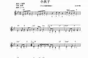 电子琴谱带和弦 小燕子