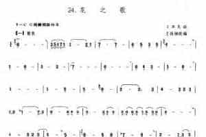 洞箫乐曲谱：花之歌