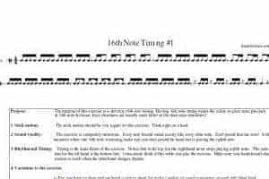 高清爵士鼓谱 16th note timing1