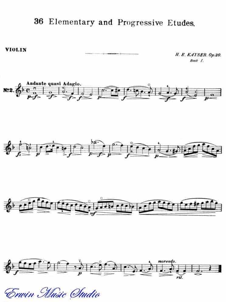 开塞-36首小提琴练习曲 作品.20 01_第2张
