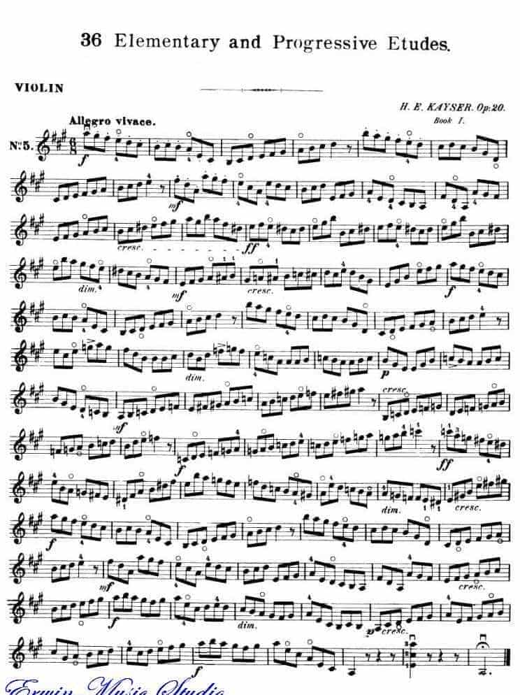 开塞-36首小提琴练习曲 作品.20 01_第6张