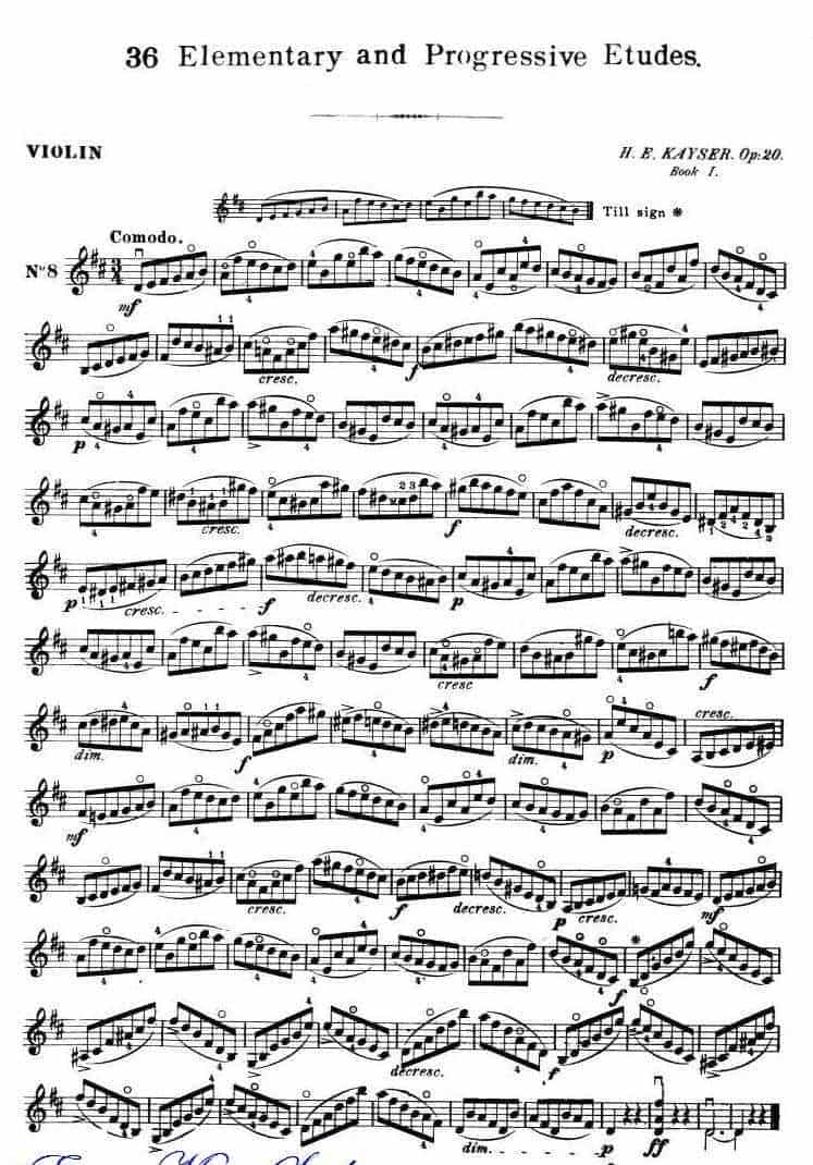开塞-36首小提琴练习曲 作品.20 01_第9张