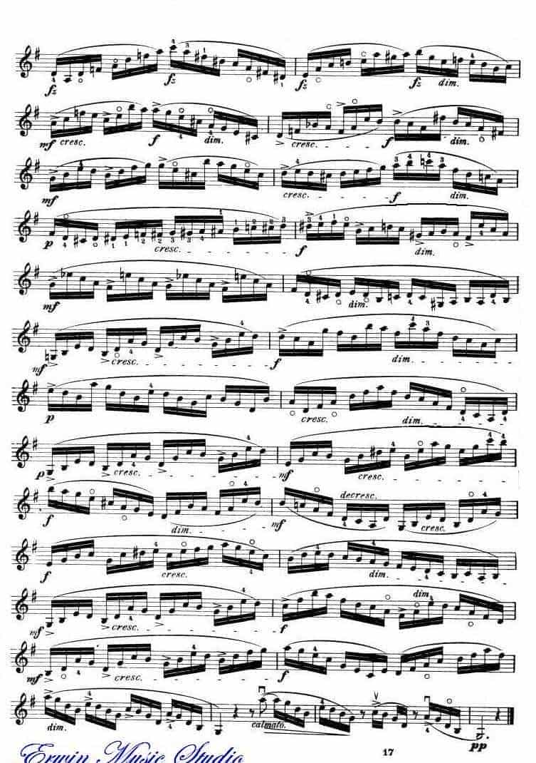 开塞-36首小提琴练习曲 作品.20 01_第16张