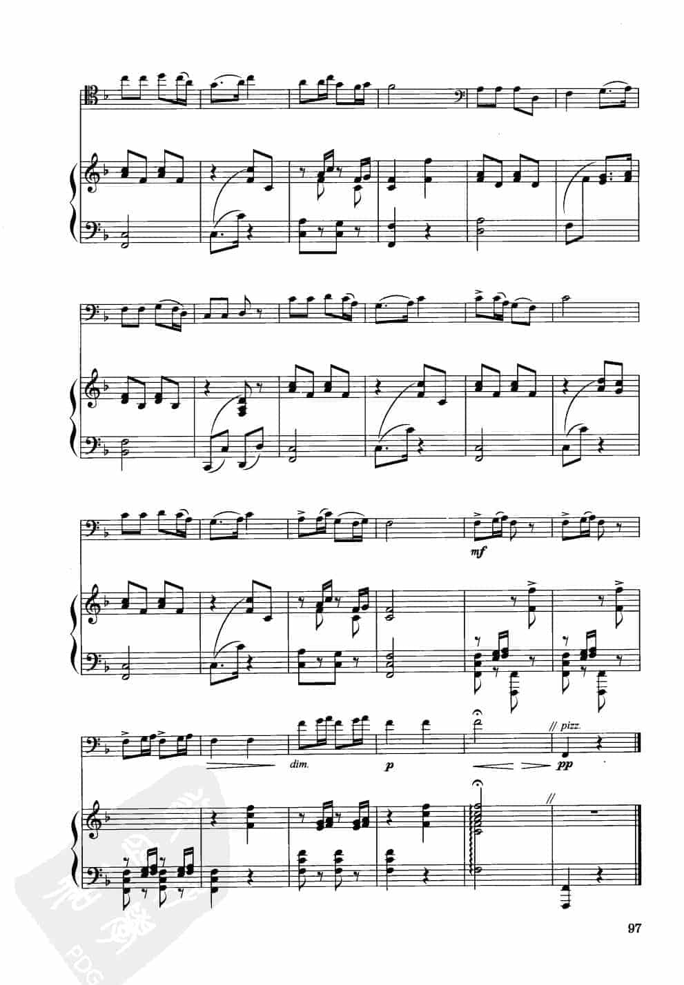 中国大提琴改编曲谱选：采伐歌 郑律成曲 王连三改编_第5张
