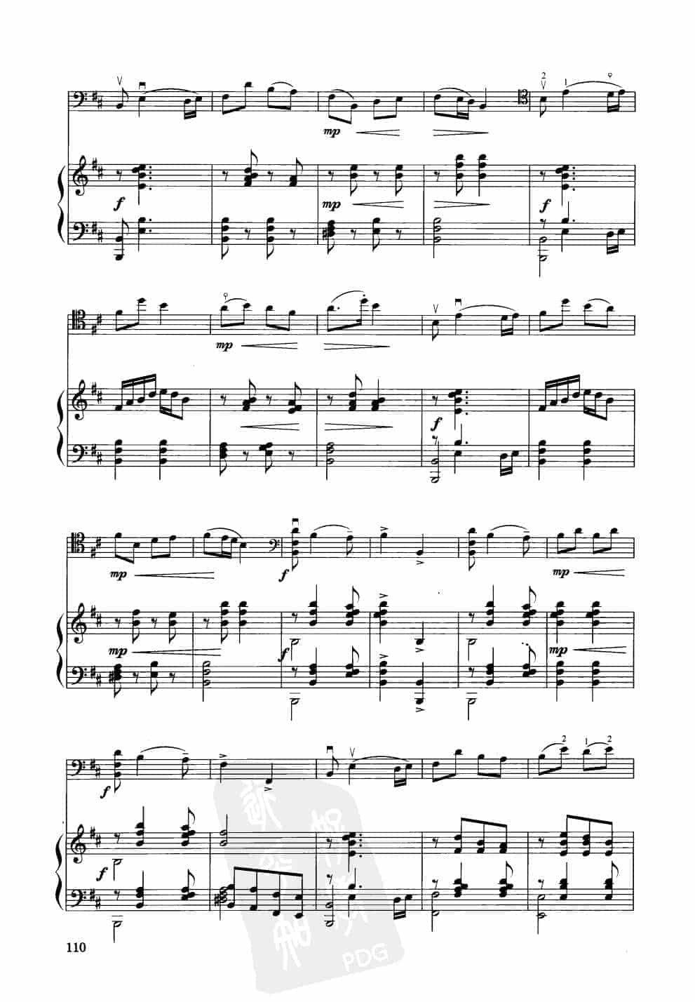 中国大提琴改编曲谱选：翻身人儿唱山歌 梁塞克曲 王连三改编_第4张