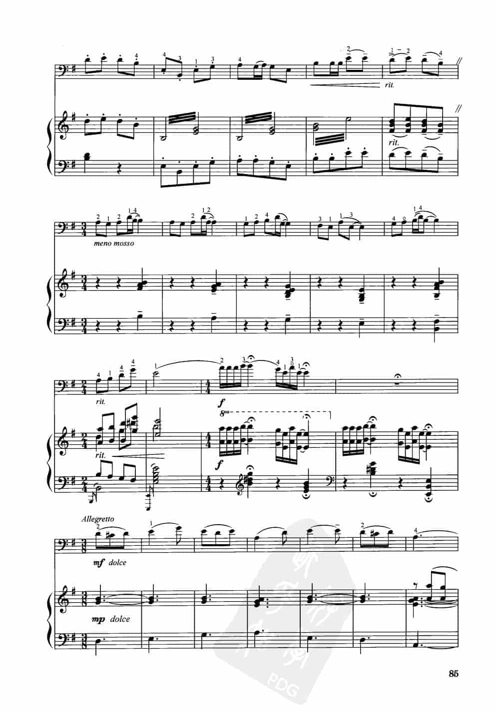 中国大提琴改编曲谱选：飞出这苦难的牢笼（歌剧《草原之歌》选曲）罗宗贤曲 王连三改编_第3张