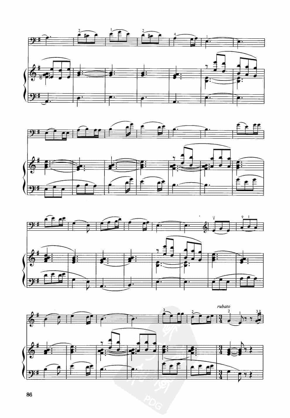 中国大提琴改编曲谱选：飞出这苦难的牢笼（歌剧《草原之歌》选曲）罗宗贤曲 王连三改编_第4张