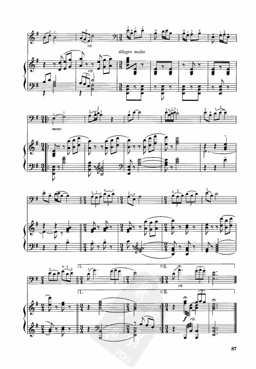 中国大提琴改编曲谱选：飞出这苦难的牢笼（歌剧《草原之歌》选曲）罗宗贤曲 王连三改编_第5张
