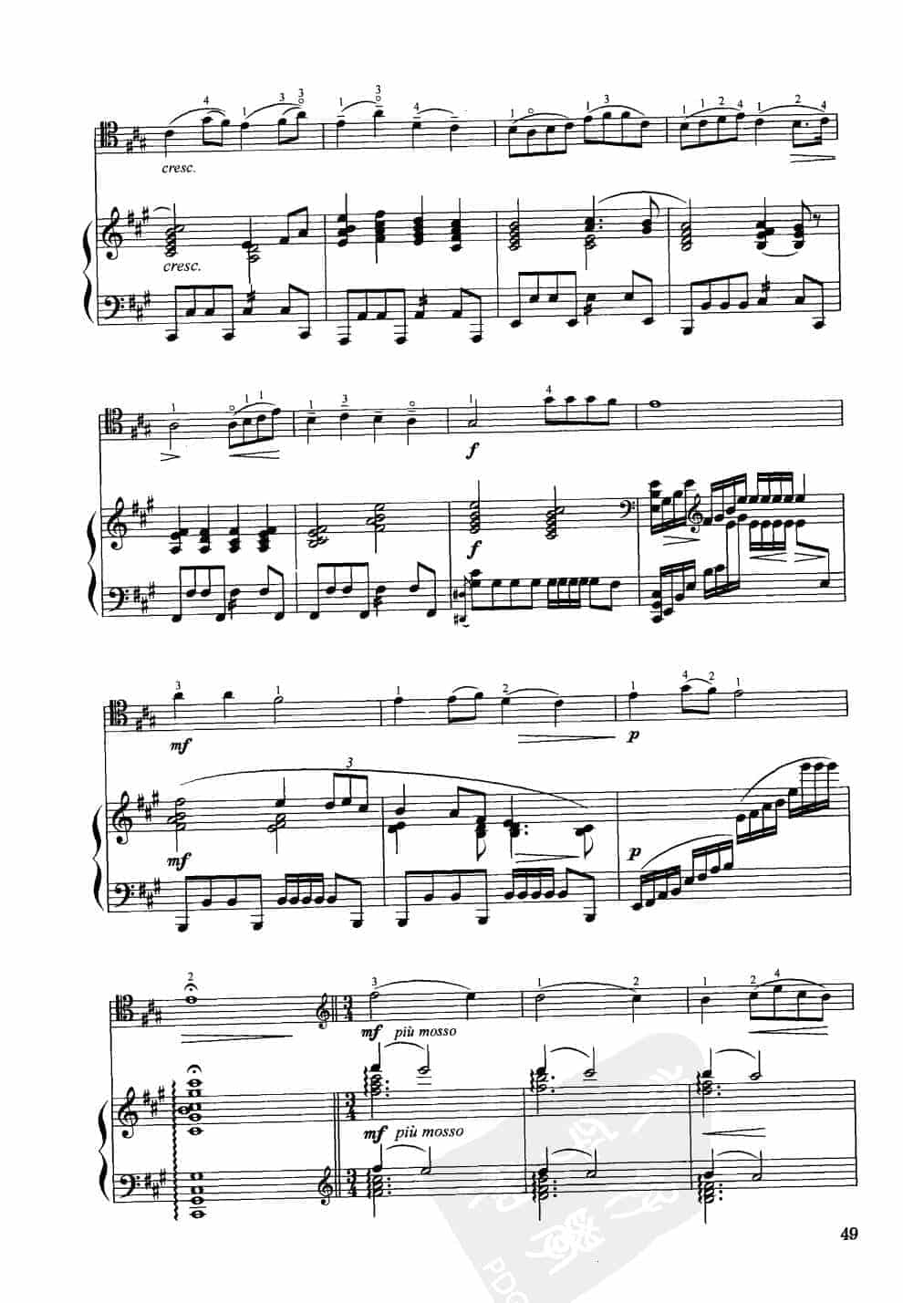 中国大提琴改编曲谱选：古曲 张洪岛编曲 王连三改编_第2张