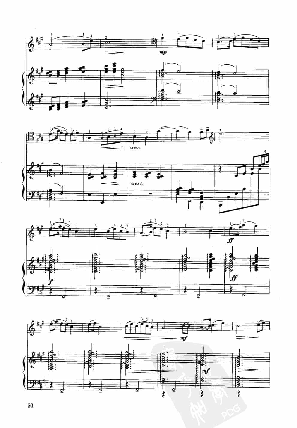 中国大提琴改编曲谱选：古曲 张洪岛编曲 王连三改编_第3张