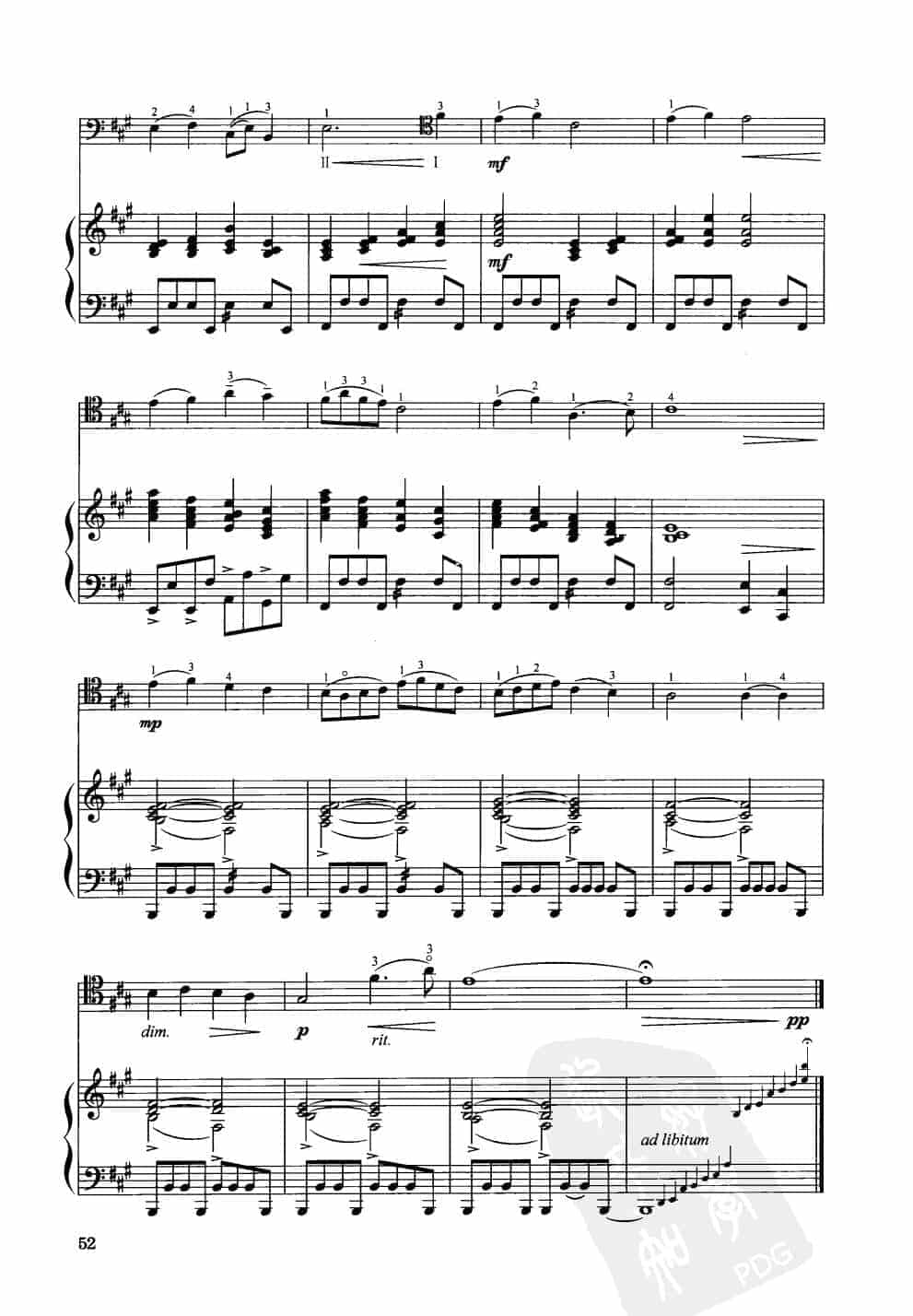 中国大提琴改编曲谱选：古曲 张洪岛编曲 王连三改编_第5张