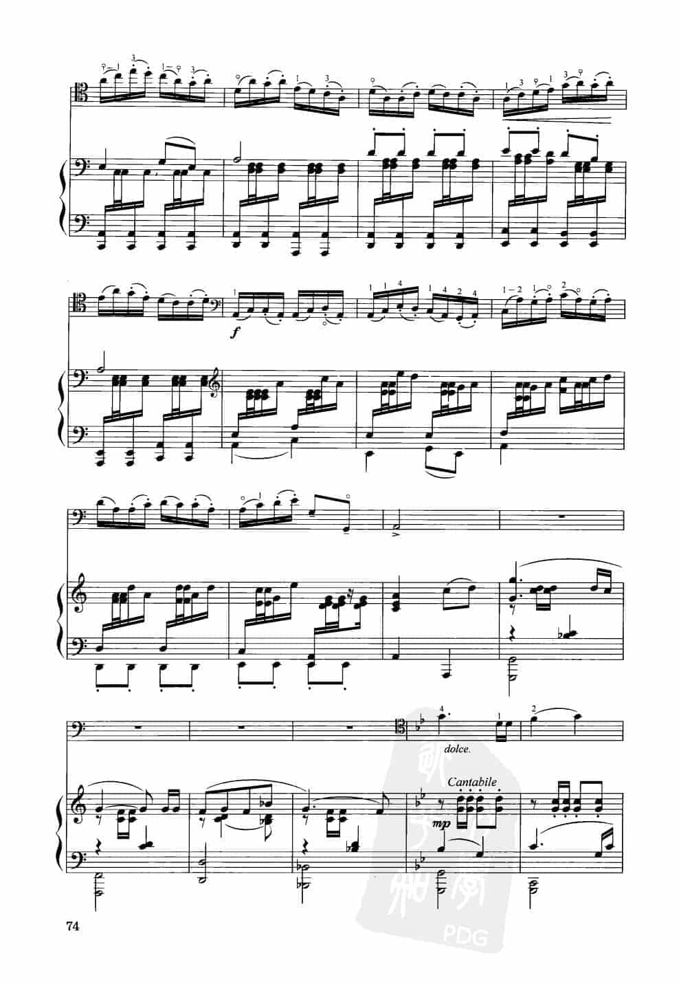 中国大提琴改编曲谱选：薅秧舞曲 杨子星曲 王连三改编_第3张