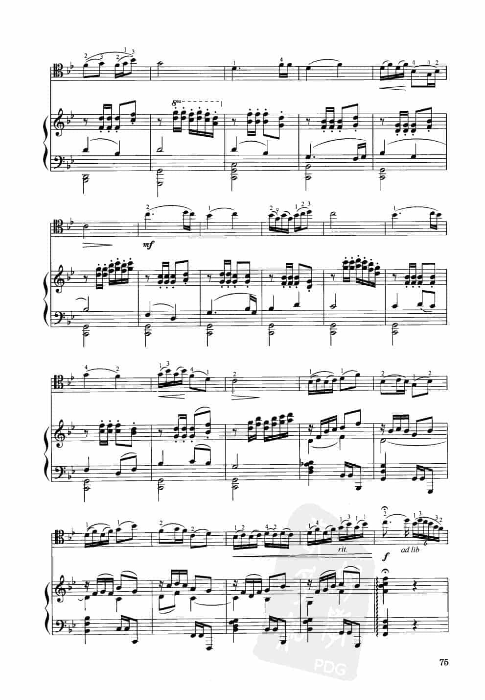 中国大提琴改编曲谱选：薅秧舞曲 杨子星曲 王连三改编_第4张
