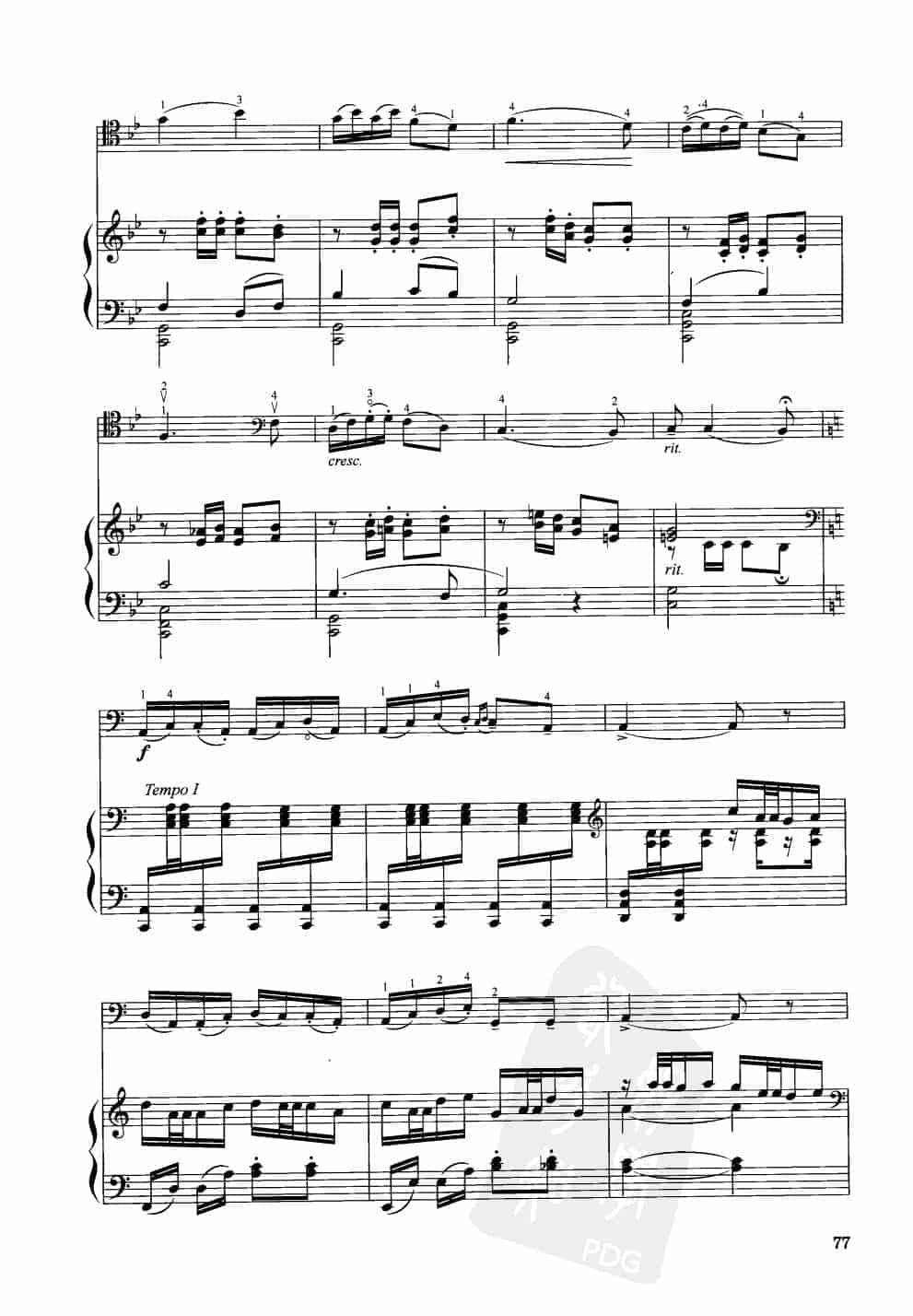 中国大提琴改编曲谱选：薅秧舞曲 杨子星曲 王连三改编_第6张