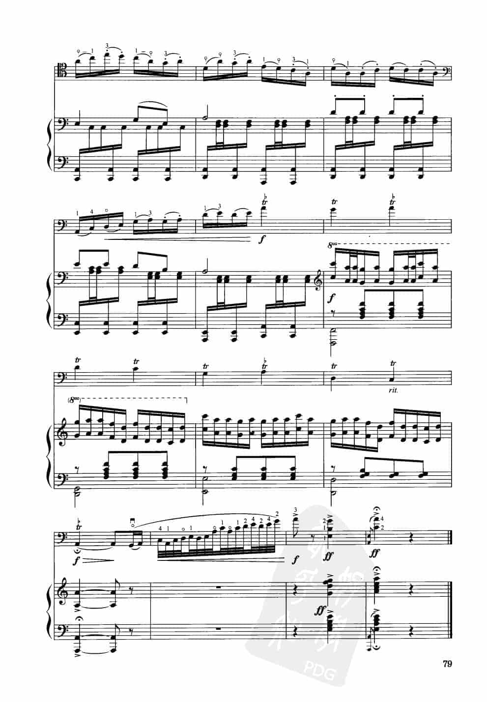 中国大提琴改编曲谱选：薅秧舞曲 杨子星曲 王连三改编_第8张