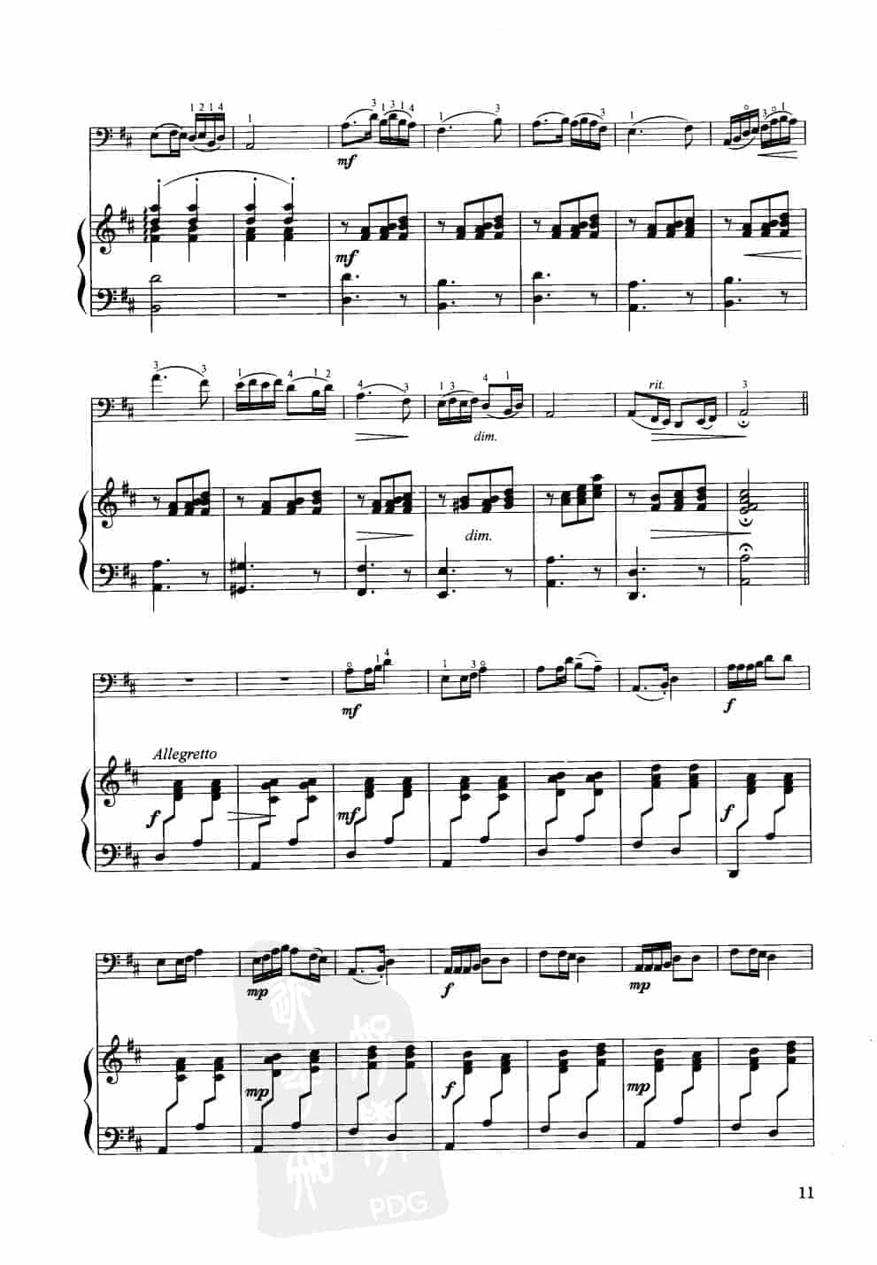 中国大提琴改编曲谱选：内蒙古旋律 刘启泰、王连三编曲_第2张