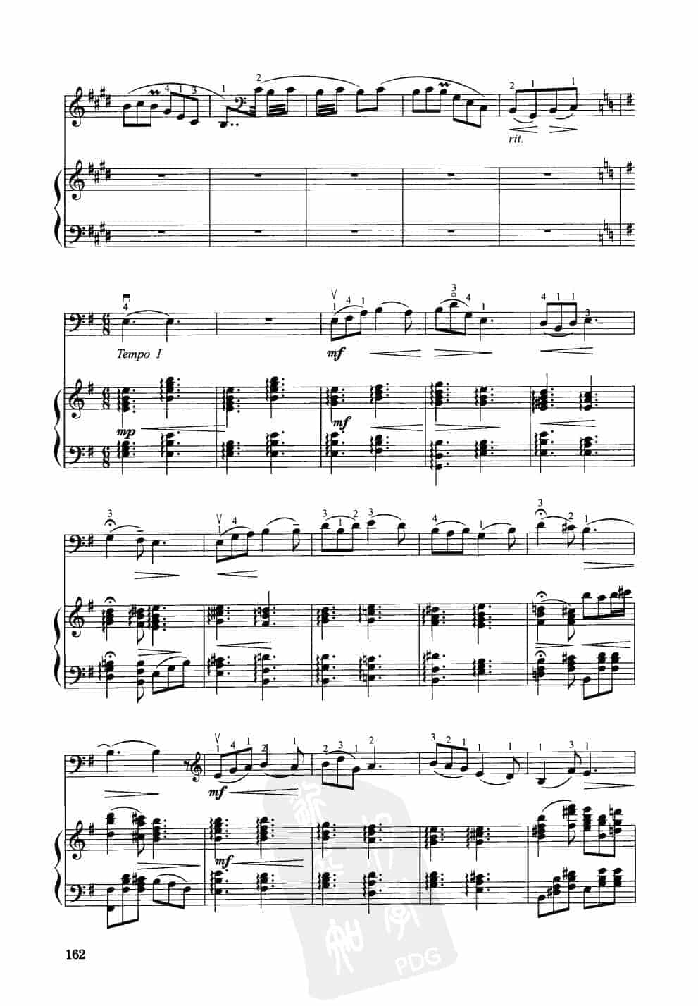 中国大提琴改编曲谱选：情歌 蒋小风曲 王连三改编_第6张