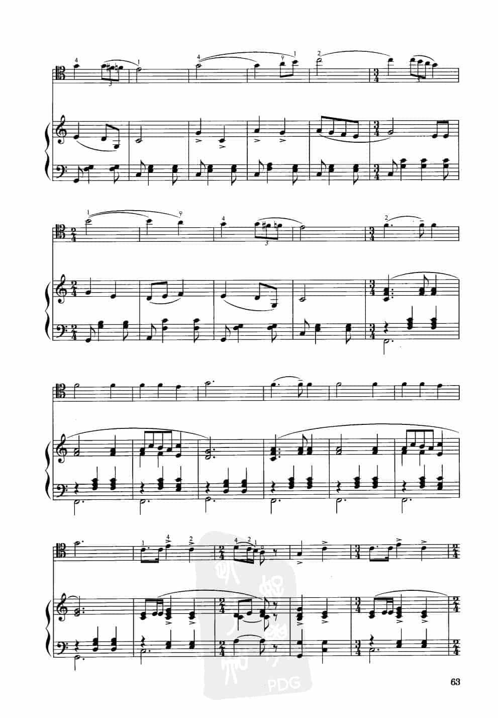 中国大提琴改编曲谱选：水兵回到海岸上 汤正方曲 王连三改编_第3张