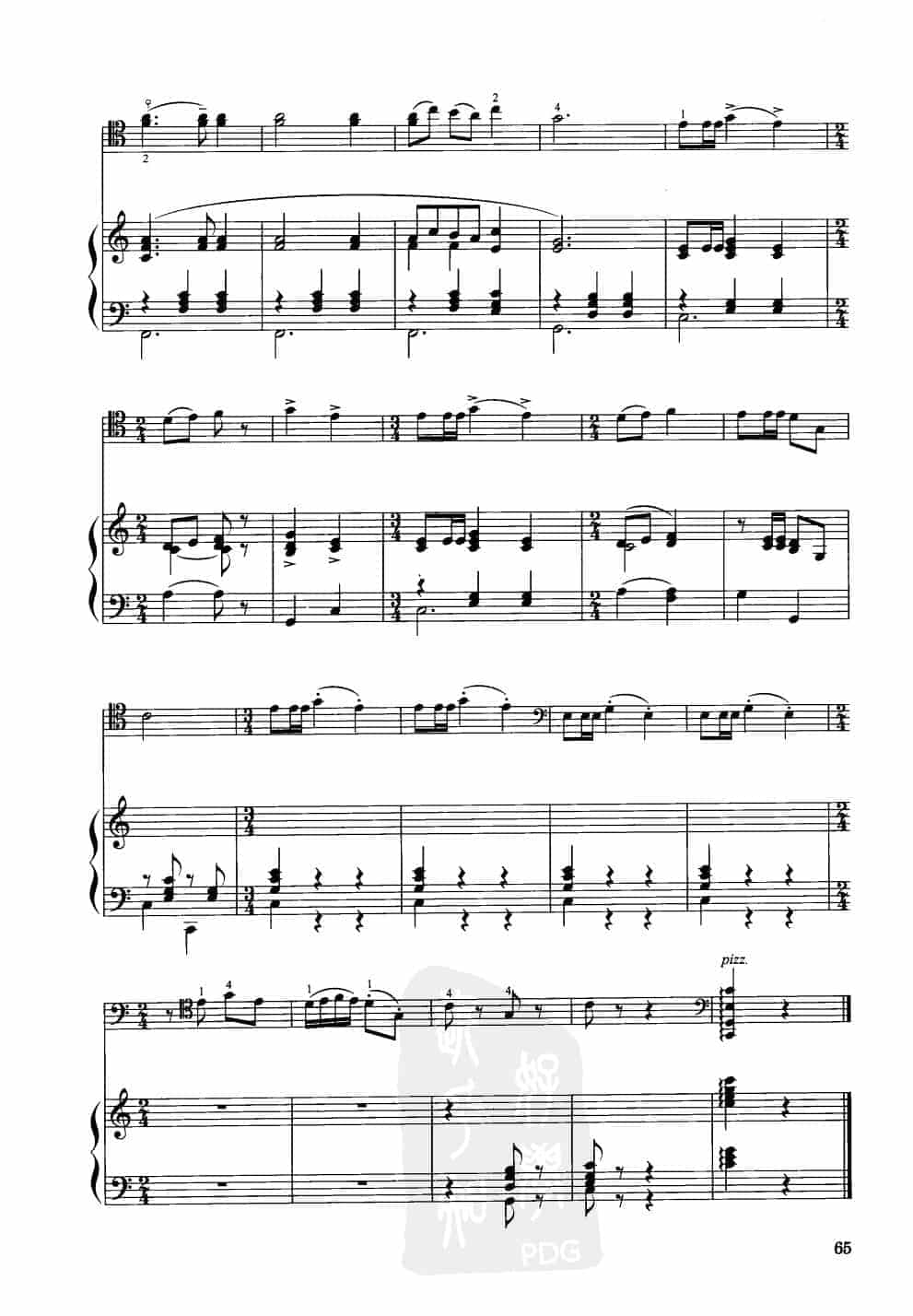 中国大提琴改编曲谱选：水兵回到海岸上 汤正方曲 王连三改编_第5张