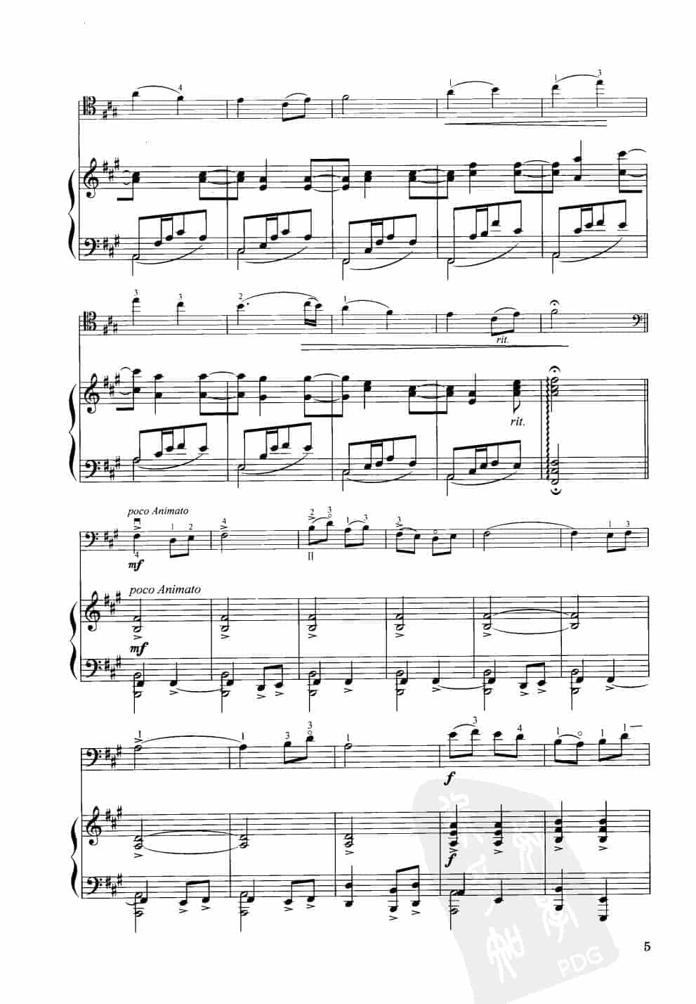 中国大提琴改编曲谱选：摇篮曲 贺绿汀曲 王连三改编_第2张