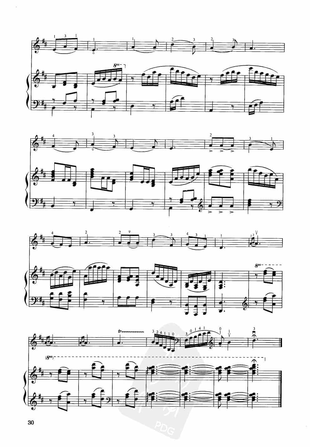 中国大提琴改编曲谱选：雁群 文 玉曲 王连三改编_第3张
