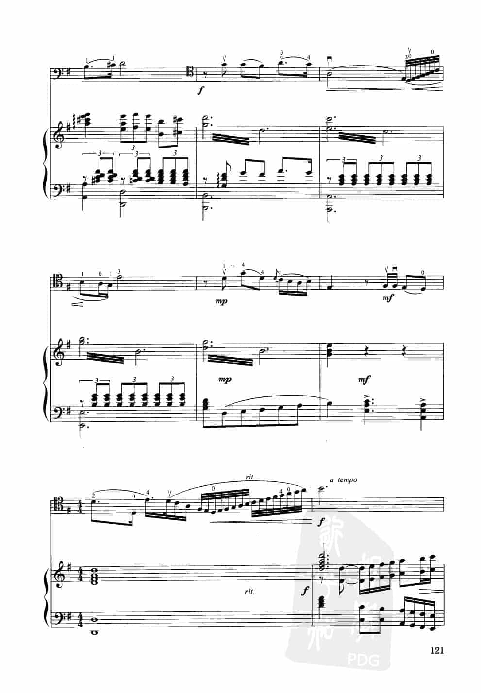 中国大提琴改编曲谱选：祖国之歌 施光南曲 王连三改编_第2张