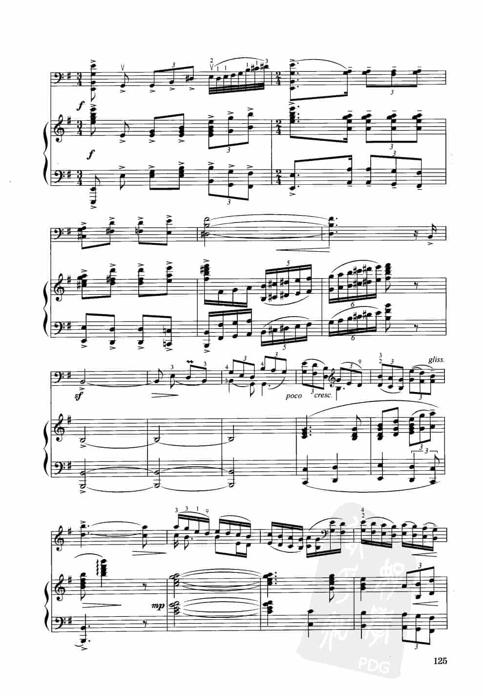 中国大提琴改编曲谱选：祖国之歌 施光南曲 王连三改编_第6张