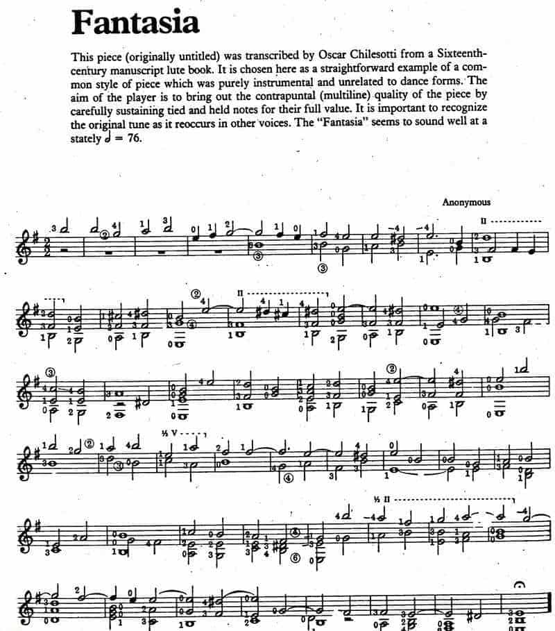 Luto &amp; Baroque Guitar:（Anonim）Fantasia_第1张