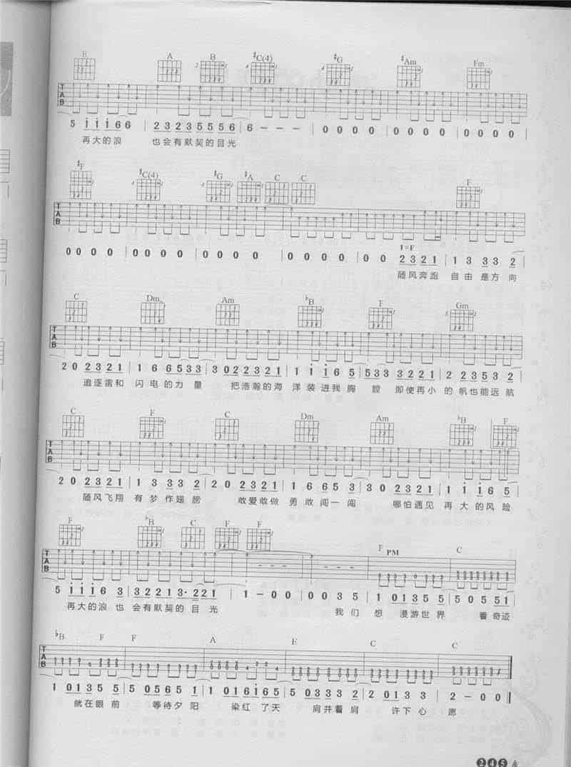 黄征吉他曲谱 奔跑_第2张