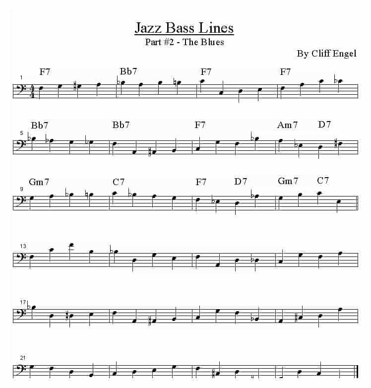 贝斯吉他曲谱 WALKING BLUES 系列_第1张
