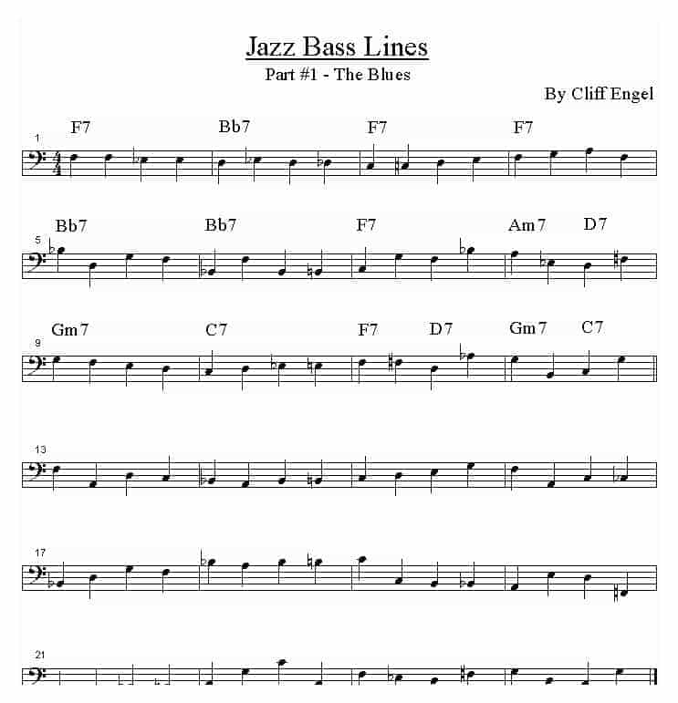 贝斯吉他曲谱 WALKING BLUES 系列_第3张