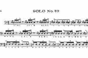美国军鼓150条精华SOLO系列之《SOLO No.69》
