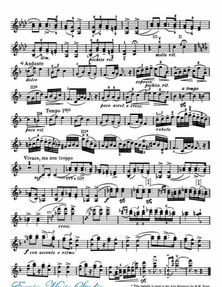 克莱斯勒-勃拉姆斯-匈牙利舞曲 第十七首 Fritz Kreisler-Johannes Brahms Hungarian Dance No.17_第2张