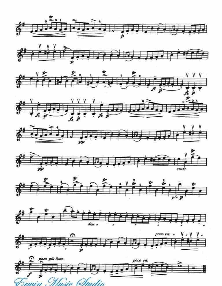 克莱斯勒-铃鼓舞曲 (拉莫风格)Violin Fritz Kreisler, Jean-Philippe Rameau, Tambourin_第2张