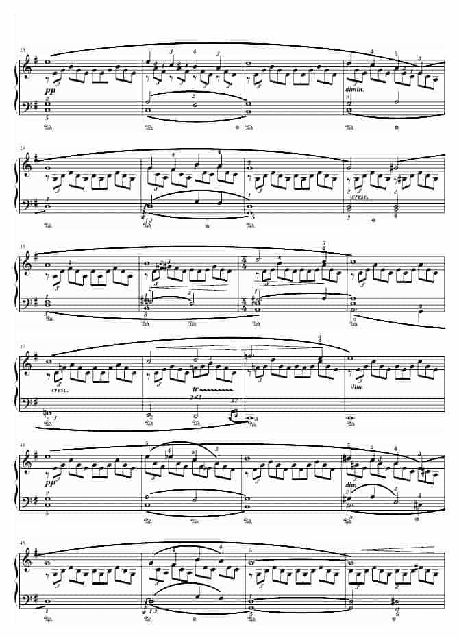 舒伯特 G大调即兴曲(Op.90,No.3)_第2张