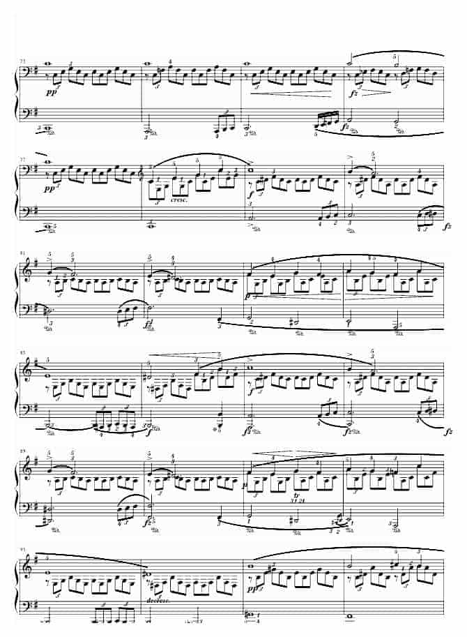 舒伯特 G大调即兴曲(Op.90,No.3)_第4张