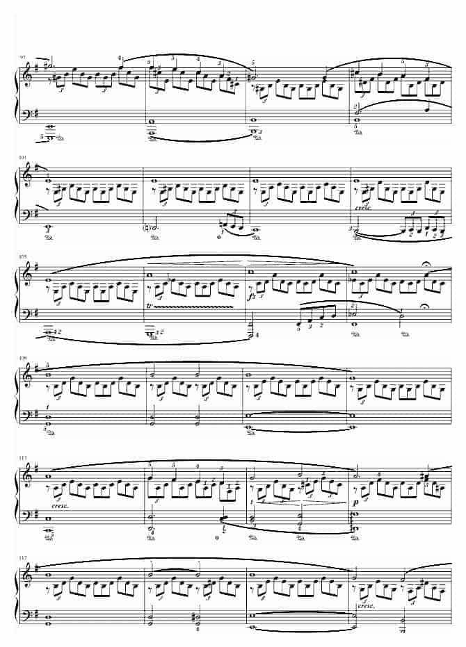 舒伯特 G大调即兴曲(Op.90,No.3)_第5张
