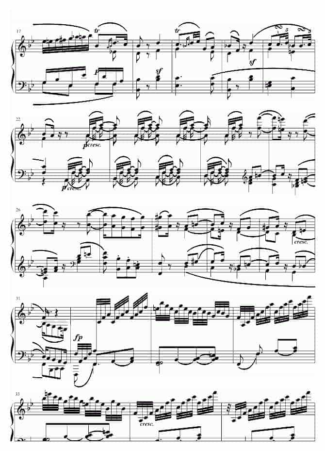 贝多芬 beethoven 贝多芬降B大调奏鸣曲第四乐章_第2张