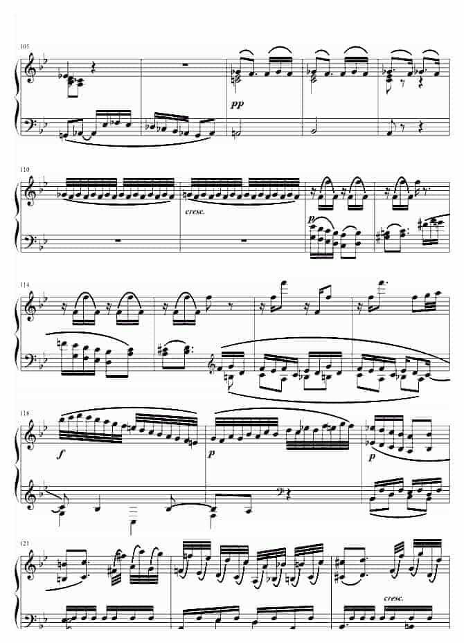 贝多芬 beethoven 贝多芬降B大调奏鸣曲第四乐章_第6张