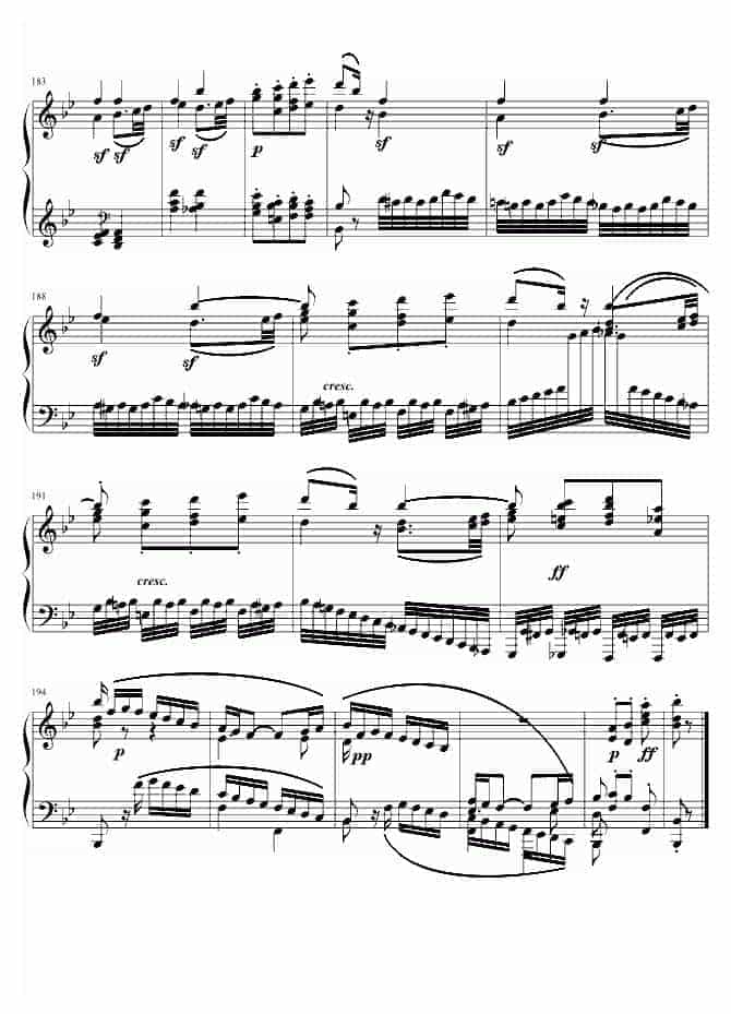 贝多芬 beethoven 贝多芬降B大调奏鸣曲第四乐章_第10张