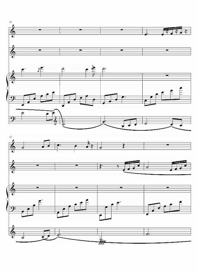 班得瑞 Bandari Love Letter To You情书钢琴谱_第7张