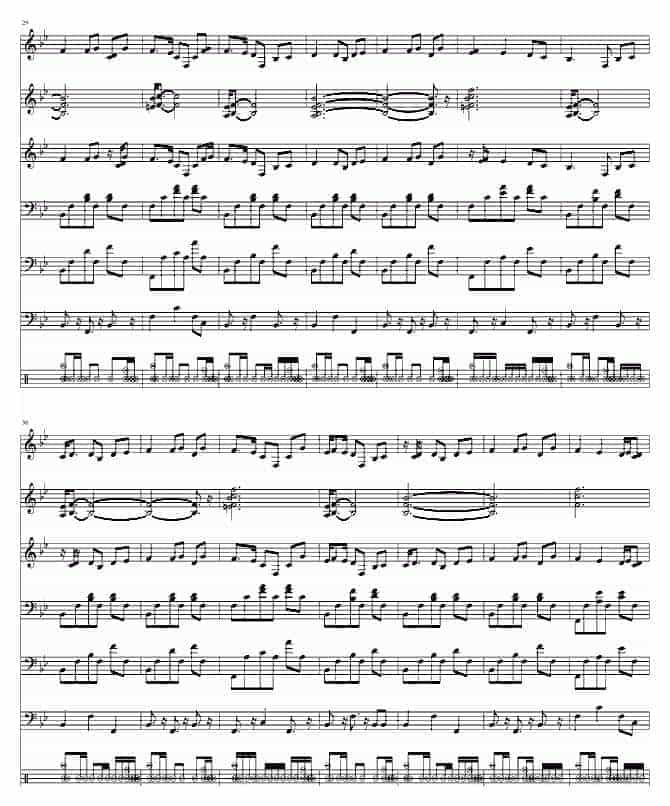 世界名曲 [奠]The Green Hills of Tyrol 钢琴谱_第3张