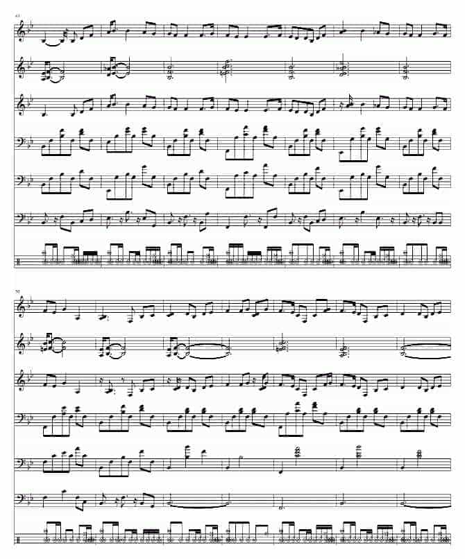 世界名曲 [奠]The Green Hills of Tyrol 钢琴谱_第4张